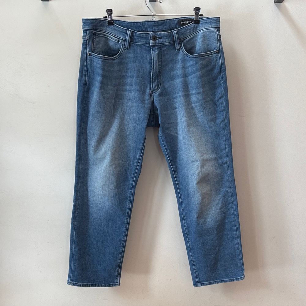 Men's Bonobos Mid-Blue Straight Jeans 36 x 30
